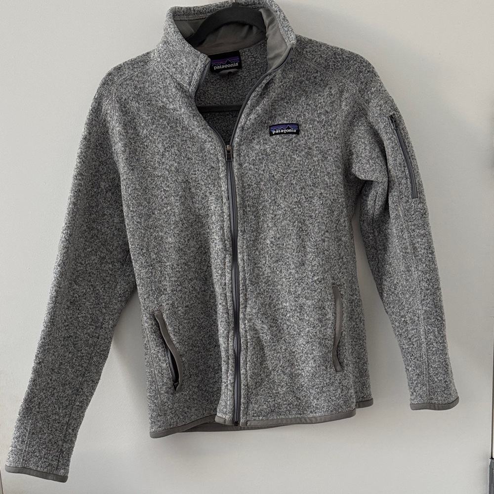 PATAGONIA BETTER SWEATER Heather Gray Full-Zip Fleece Jacket